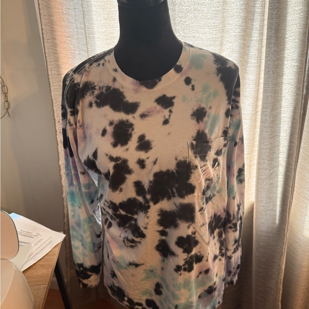 PINK Victoria's Secret Multicolor Tie-Dye Top